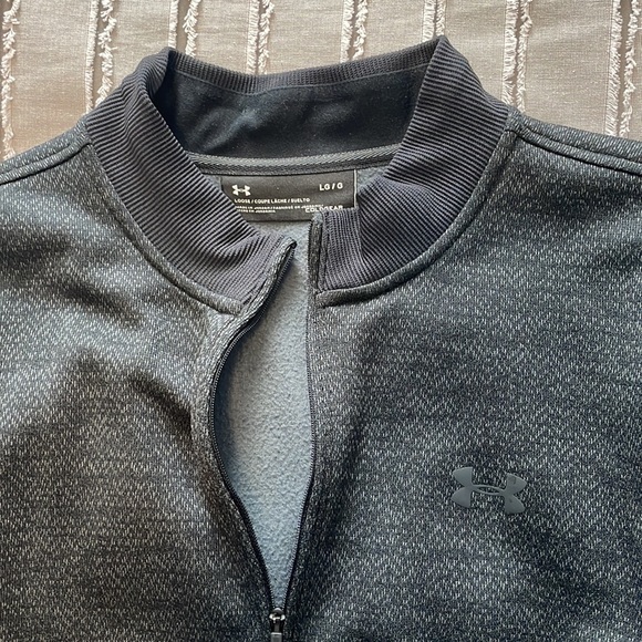 Men’s Large Under Armour 1/4 Zip Sweater - Picture 2 of 2